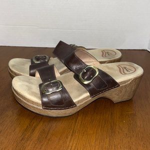Dansko sandals size 38 - 2 straps brown